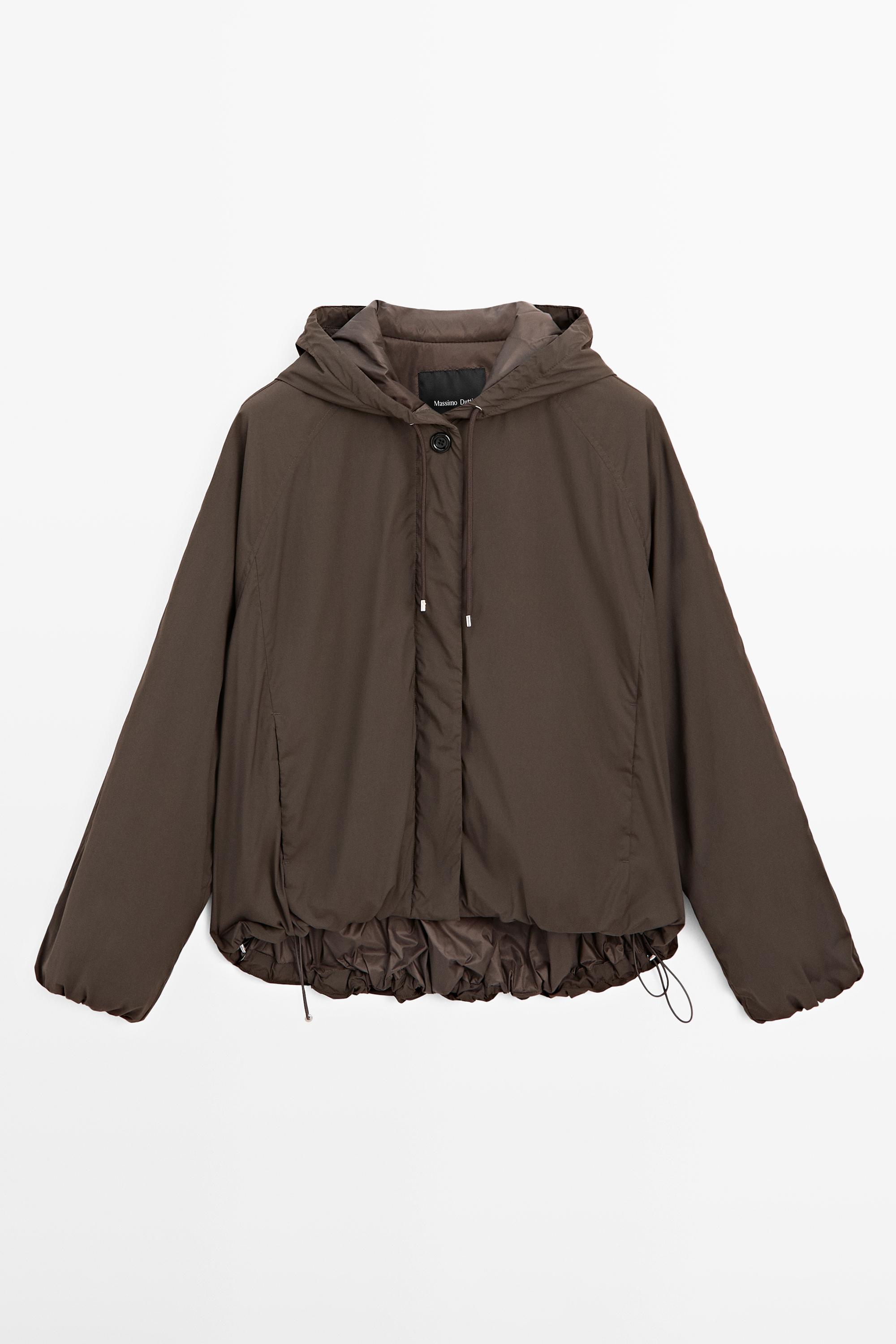 Veste bouffante à col montant